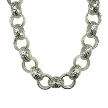 Load image into Gallery viewer, New 925 Silver 24&quot; Patterned Belcher Chain 72 grams
