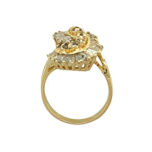 Load image into Gallery viewer, 14ct Gold &amp; Diamond Set Swirl Cluster Dress Ring
