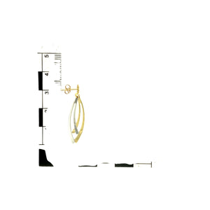 9ct Gold Multi Strand Dropper Earrings