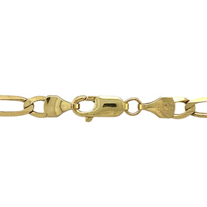 Preowned 9ct Yellow Gold 20" Figaro Chain with the weight 9.30 grams and link width 5mm