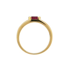 18ct Gold Diamond & Ruby Set Ring