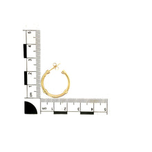 Load image into Gallery viewer, 9ct Gold Solid Half Hoop Stud Earrings
