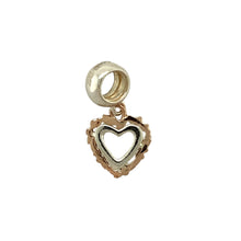 Load image into Gallery viewer, Preowned 925 Silver with 9ct Rose Gold Clogau Tree of Life Heart Charm with the weight 1.20 grams
