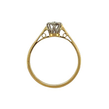 Load image into Gallery viewer, 18ct Gold &amp; Diamond Set Solitaire Ring
