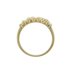 9ct Gold & Opalique Set Band Ring