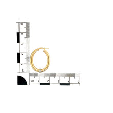 Load image into Gallery viewer, 9ct Gold Oval Creole Earrings
