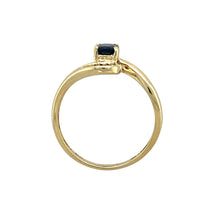 Load image into Gallery viewer, 9ct Gold Diamond &amp; Sapphire Set Twist Ring
