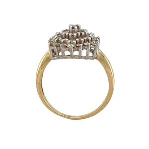 9ct Gold & Diamond Set Cluster Ring