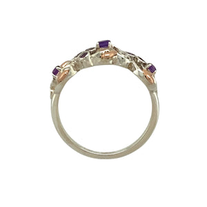 925 Silver & Amethyst Set Clogau Tree of Life Ring