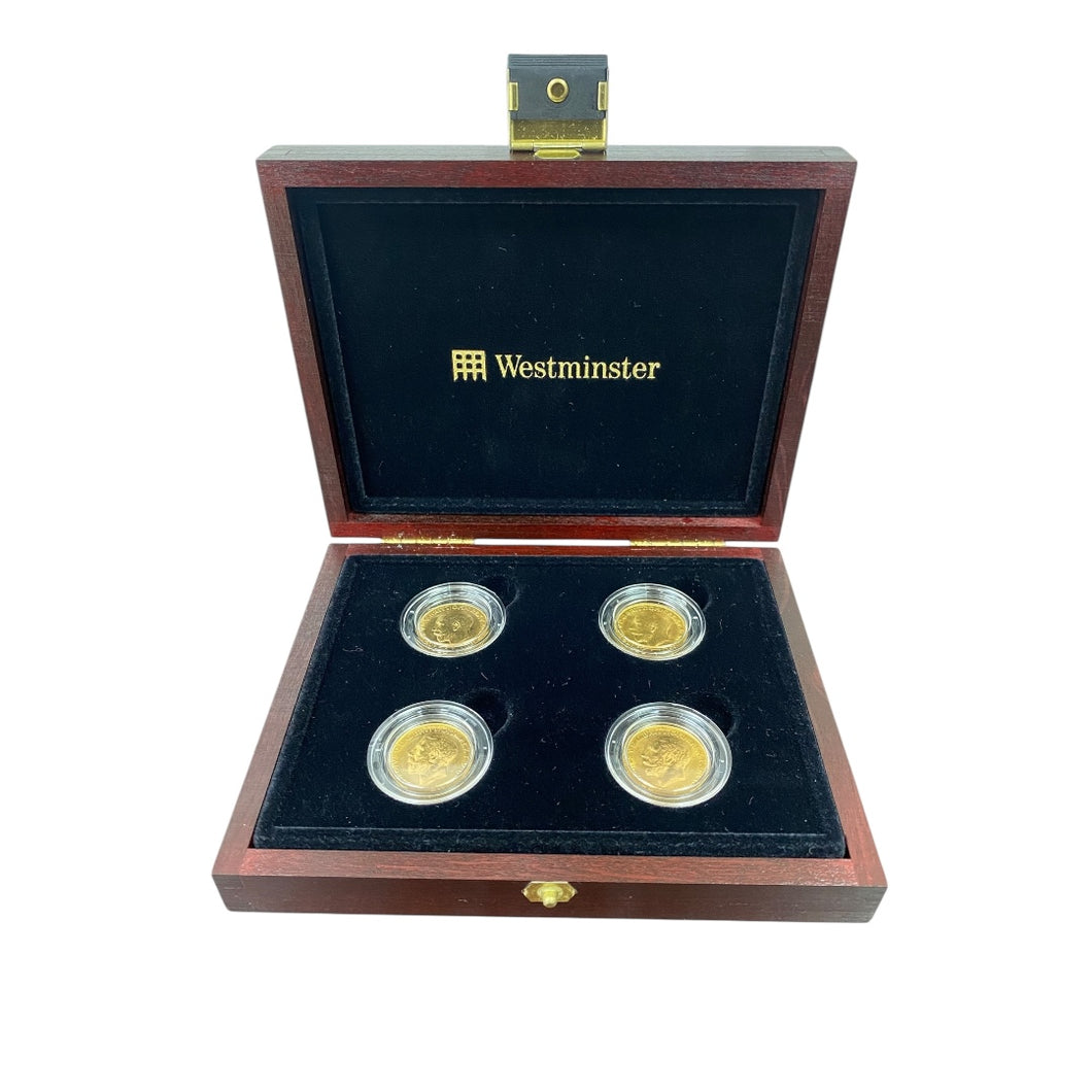 George V Empire Four Coin 22ct Gold Sovereign Collection