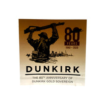 Load image into Gallery viewer, 2020 80th Dunkirk Anniversary Queen Elizabeth Gold Full Sovereign
