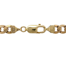 Load image into Gallery viewer, Preowned 9ct Yellow Gold 21&quot; Curb Chain with the weight 31.10 grams and link width 7mm
