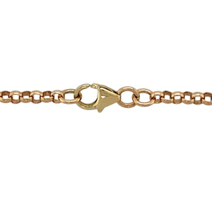 Preowned 9ct Yellow Gold 22" Belcher Chain with the weight 8.50 grams and link width approximately 2mm