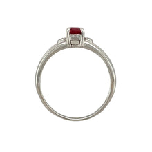 Load image into Gallery viewer, 9ct White Gold Diamond &amp; Ruby Set Ring
