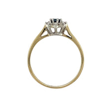 Load image into Gallery viewer, 9ct Gold Diamond &amp; Sapphire Set Cluster Ring
