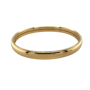 9ct Gold Plain Hollow Opening Bangle