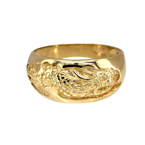 9ct Gold Dragon Band Ring