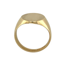 Load image into Gallery viewer, 9ct Gold Brushed Finish Oval Signet Ring
