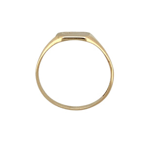 9ct Gold Patterned Rectangle Signet Ring