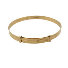 Load image into Gallery viewer, 9ct Gold Patterned Expanding Bangle
