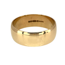 Load image into Gallery viewer, Preowned 9ct Yellow Gold 8mm Wedding Band Ring in size Z with the weight 7.85 grams
