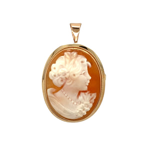 9ct Gold & Cameo Set Pendant/Brooch