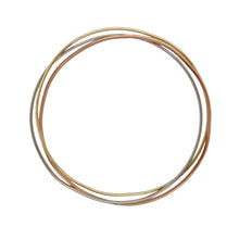 Load image into Gallery viewer, 9ct Gold Three Band Twist Bangle
