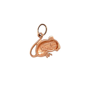 Preowned 9ct Rose Gold Clogau Mouse Charm with the weight 1.10 grams