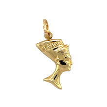 Load image into Gallery viewer, Preowned 9ct Yellow Gold Nefertiti Head Pendant with the weight 1.20 grams
