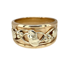 Load image into Gallery viewer, 9ct Gold Clogau Tree of Life Moon Wide Band Ring
