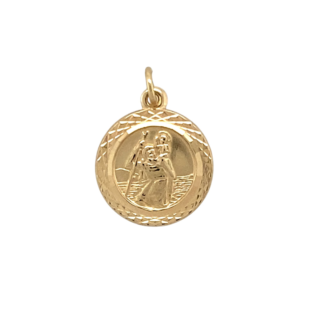 9ct Gold St Christopher Pendant