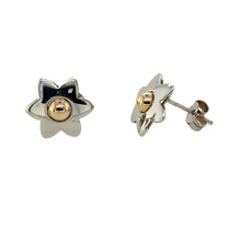 Load image into Gallery viewer, 9ct White Gold Flower Stud Earrings
