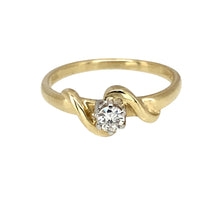 Load image into Gallery viewer, 9ct Gold &amp; Diamond Set Wrap Around Twist Ring
