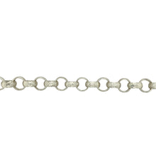 Load image into Gallery viewer, New 925 Silver 9.5&quot; Patterned Belcher Bracelet
