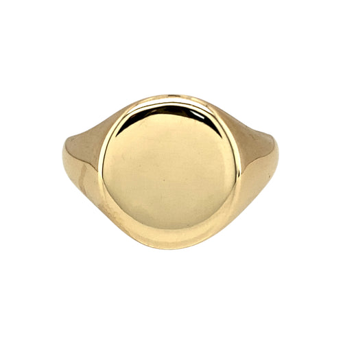 9ct Gold Oval Signet Ring