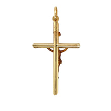 Load image into Gallery viewer, Preowned 9ct Yellow Gold St Crucifix Pendant with the weight 2 grams
