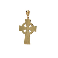 Load image into Gallery viewer, Preowned 10ct Yellow Gold Patterned Celtic Style Cross Pendant with the weight 2 grams
