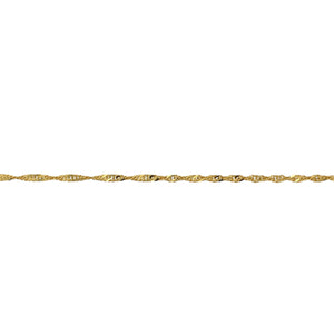 9ct Gold 16" Singapore Chain