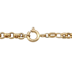 Preowned 9ct Yellow Gold 25" Belcher Chain with the weight 9.60 grams and link width 4mm