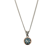 Load image into Gallery viewer, 925 Silver &amp; Blue Topaz Set Clogau 18&quot; Necklace
