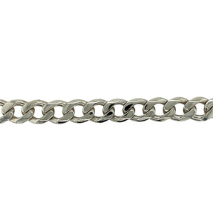 925 Silver 9.5" Curb Bracelet