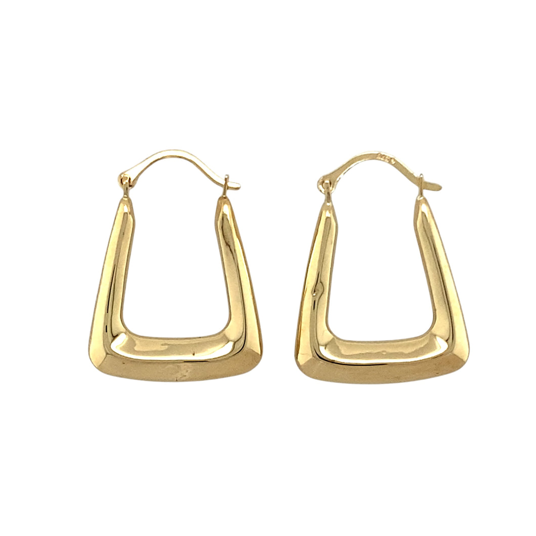 9ct Gold Handbag Creole Earrings