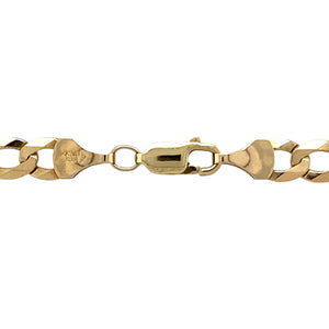 Preowned 9ct Yellow Gold 20" Curb Chain with the weight 14.60 grams and link width 6mm