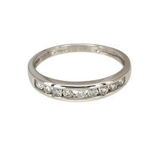 Load image into Gallery viewer, 9ct White Gold &amp; Diamond Set Band Ring
