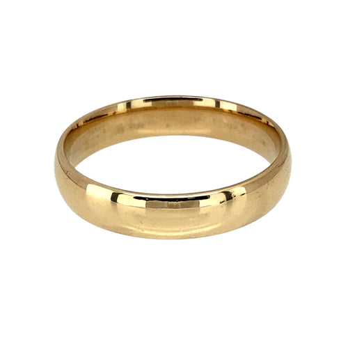 9ct Gold 4mm Wedding Band Ring