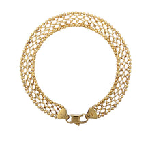 Load image into Gallery viewer, 9ct Gold Open Weave 7&quot; Bracelet
