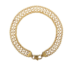 9ct Gold Open Weave 7" Bracelet