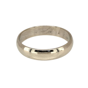 9ct White Gold 4mm Wedding Band Ring