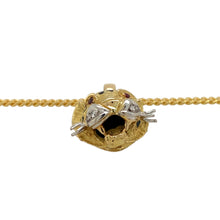 Load image into Gallery viewer, 18ct Gold Diamond &amp; Ruby Set Leopard Head 18&quot; Necklace
