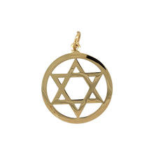 Load image into Gallery viewer, Preowned 9ct Yellow Gold Star of David Patterned Pendant with the weight 1.40 grams
